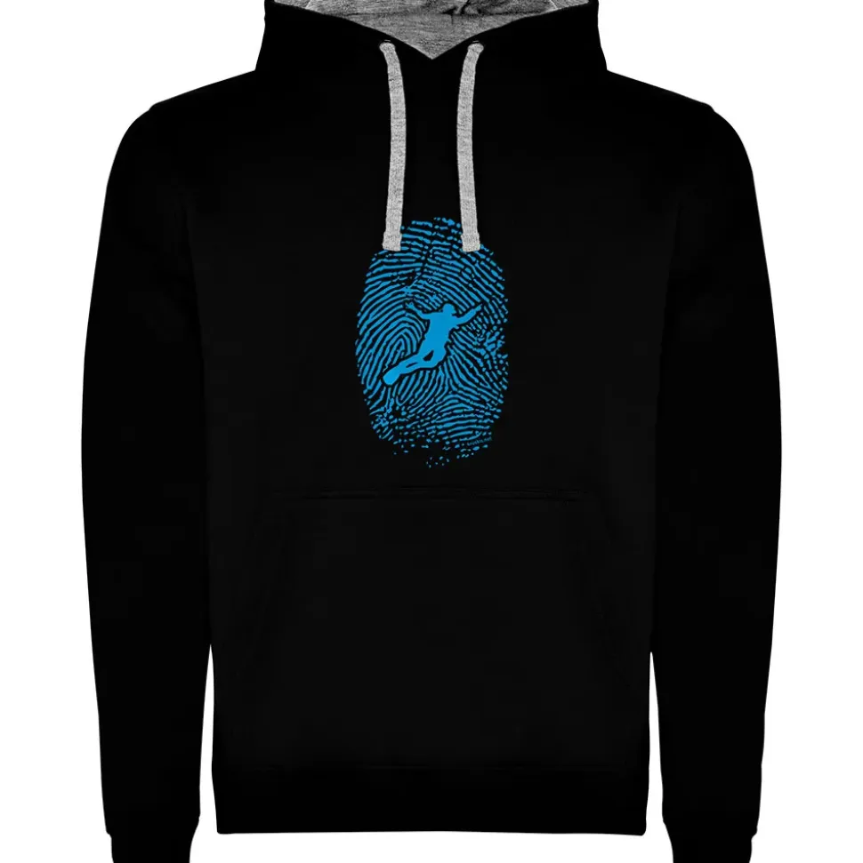 Kruskis Sudadera con capucha Diver Fingerprint Two-Colour