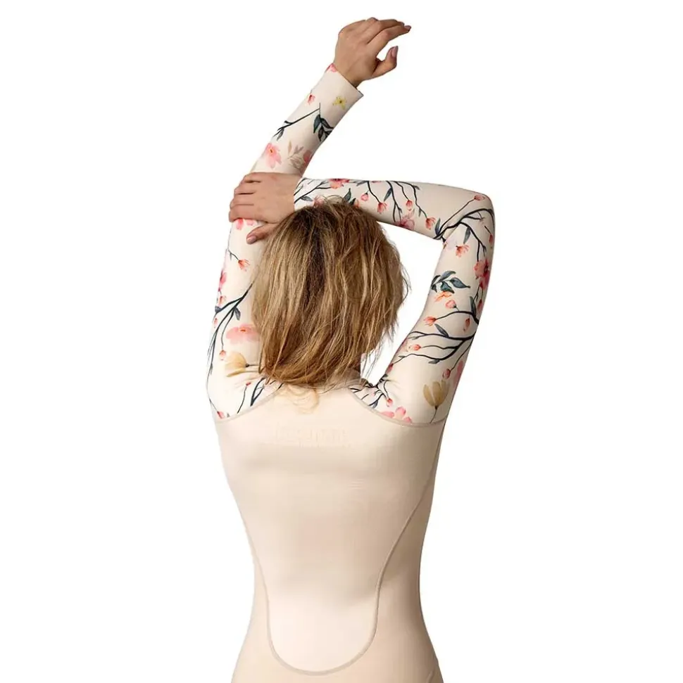 Loum Shorty manga larga cremallera frontal para mujer Aquabelle
