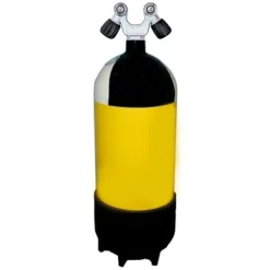 Metalsub Botella de buceo 2 Outlets V Valve 12L 232 2026
