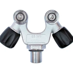 Metalsub Botella de buceo 2 Outlets V Valve 18L 232 2026
