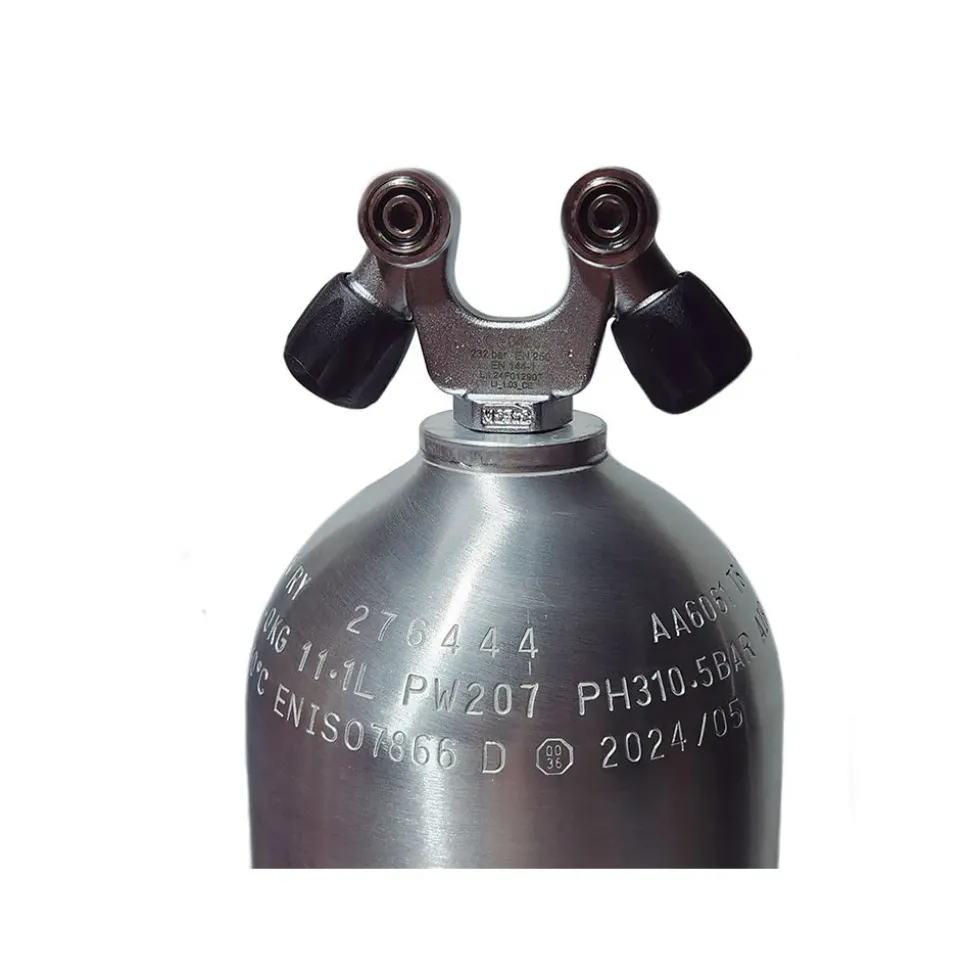 Metalsub Botella de buceo S80 2026 Aluminum 207 Bar 2 Outlets V