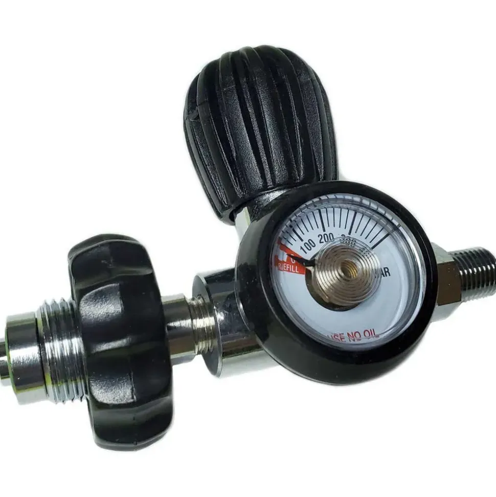Metalsub Conector DIN 200/300 1/4´´ BSP With Purge And Gauge