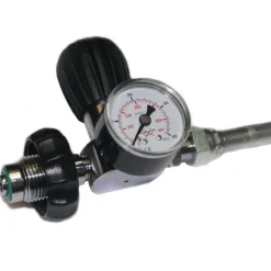 Metalsub Conector DIN 200/300 1/4´´ BSP With Purge And Gauge