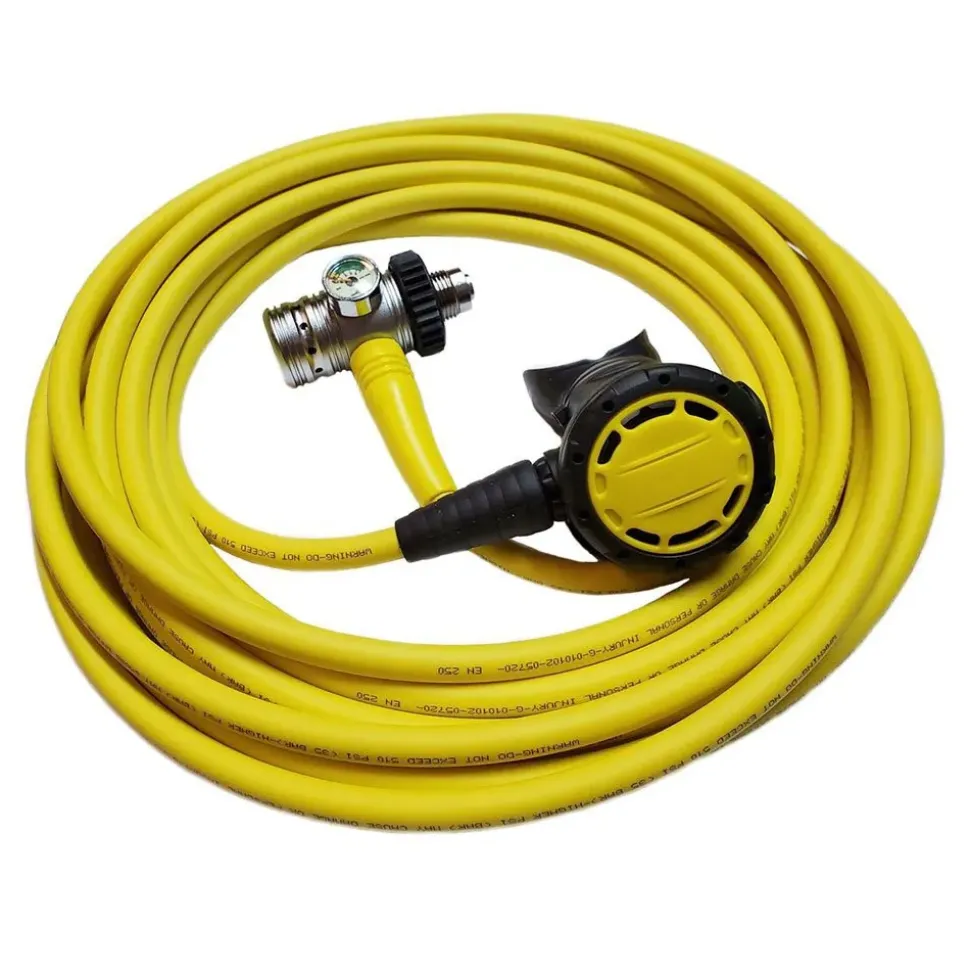 Metalsub Conjunto de regulador de buceo Hookah DIN Piston 20 m