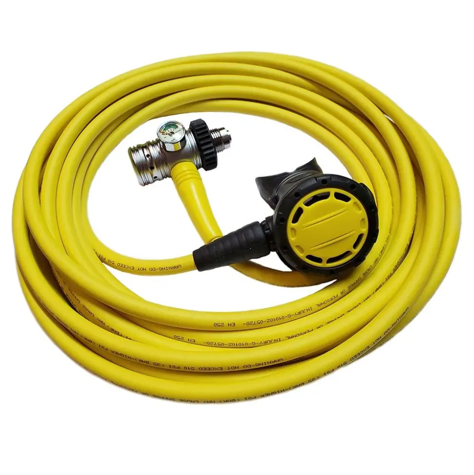 Metalsub Conjunto de regulador de buceo Hookah DIN Piston 5 m