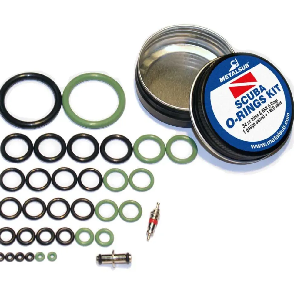 Metalsub Junta tórica Scuba Air/Nitrox s KIT 34 pc