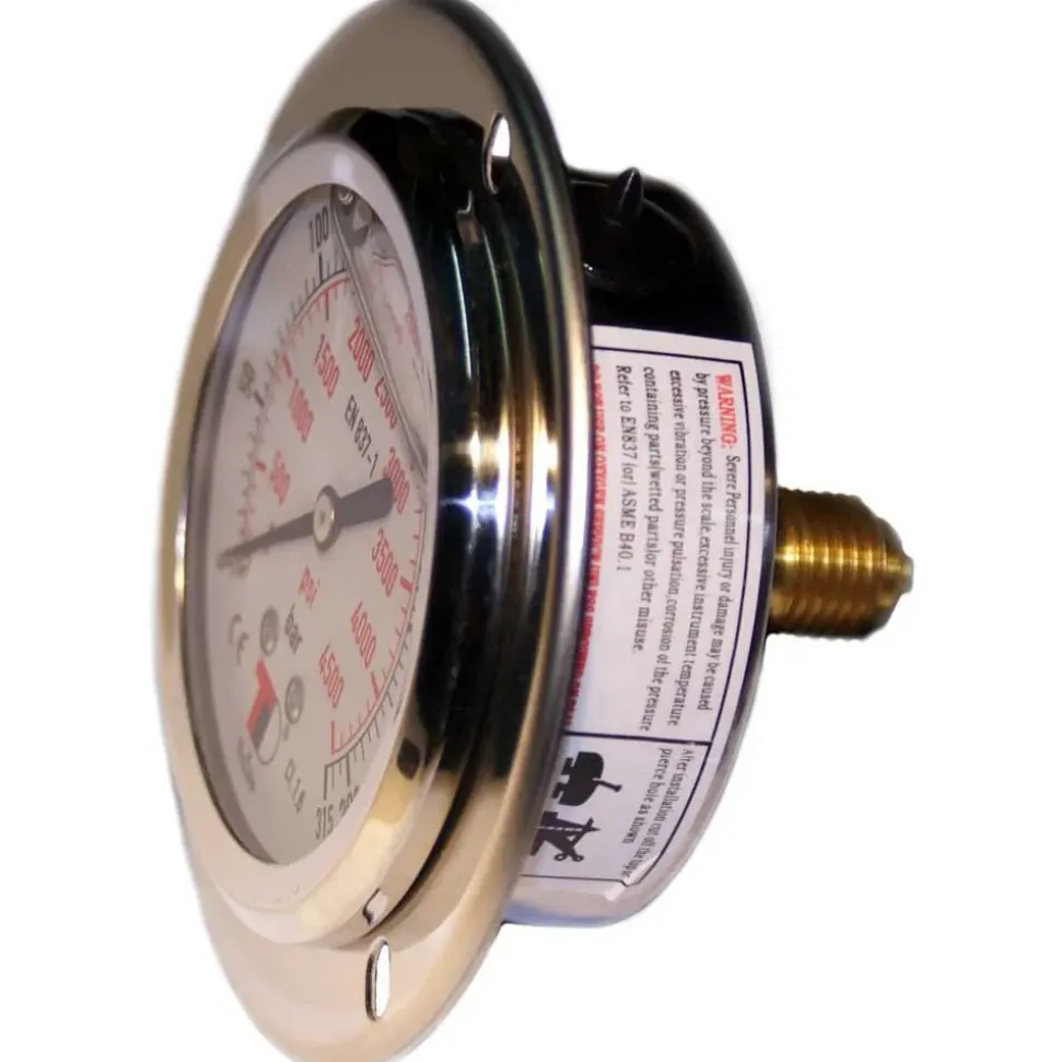 Metalsub Manómetro de panel Compressor 63 mm