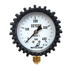 Metalsub Manómetro Technical Oxygen 63 Mm 0-400 Bar