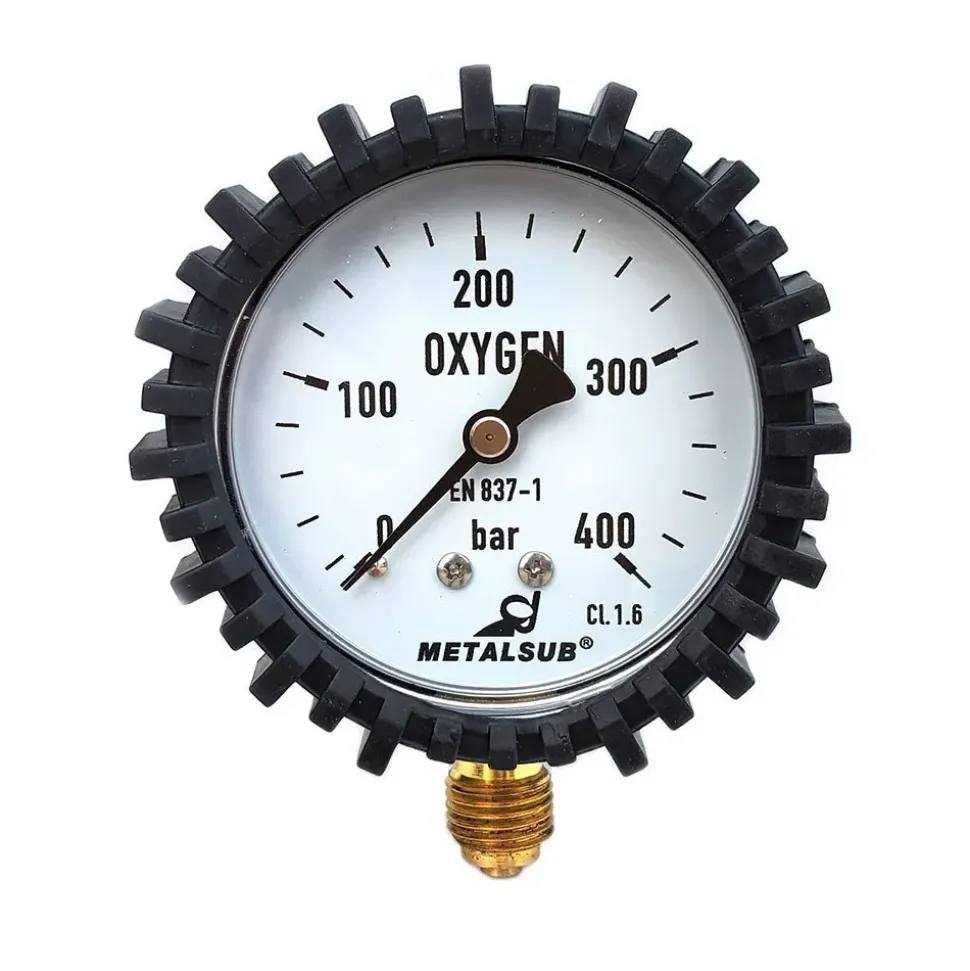 Metalsub Manómetro Technical Oxygen 63 Mm 0-400 Bar