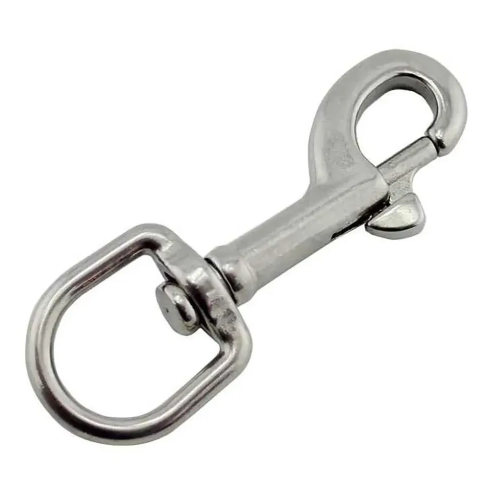 Metalsub Mosquetón Oval Swivel Snap Hook 90 mm