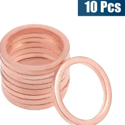 Metalsub Válvula C opper Gasket Bonnet Nut Model 10 unidades
