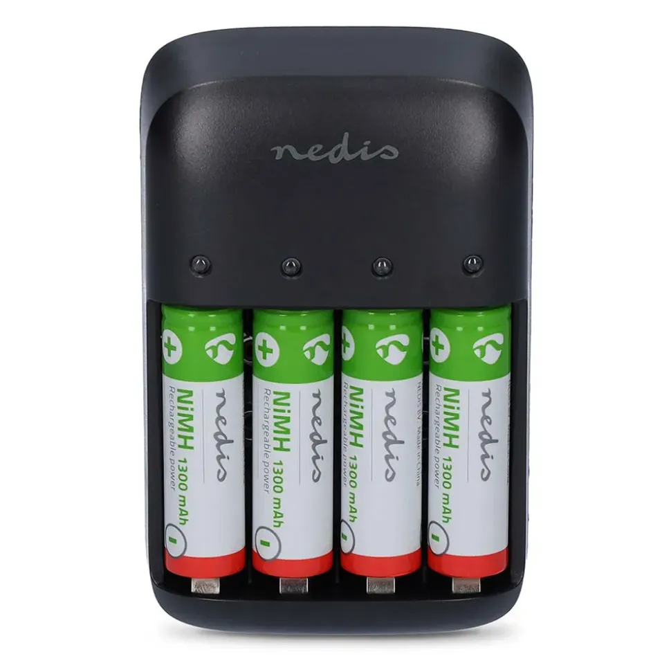 Nedis Cargador de baterías BACH07
