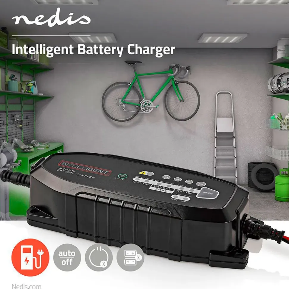 Nedis Cargador de baterías BACCH03