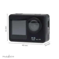 Nedis Cámara deportiva ACAM31BK 1080p 30fps