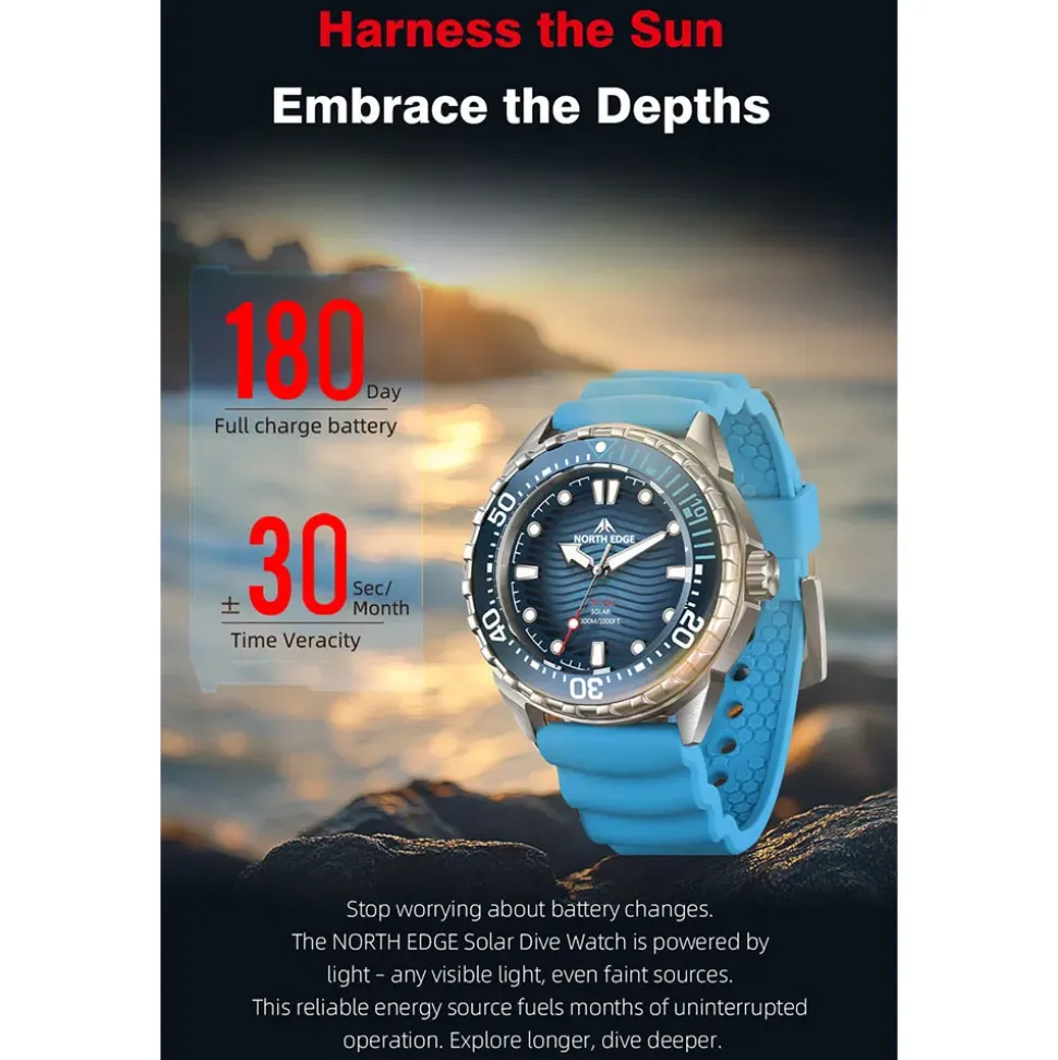 North Edge Reloj Acero Triton