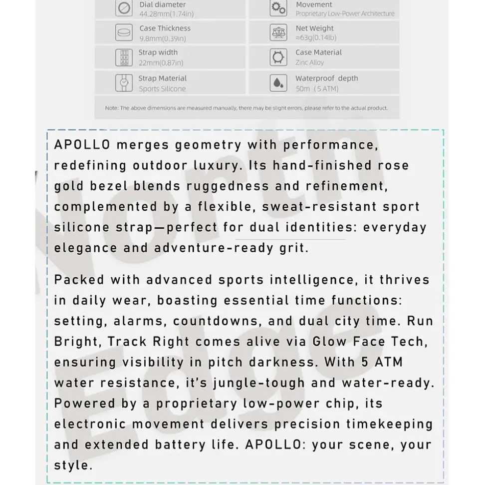 North Edge Reloj Apollo