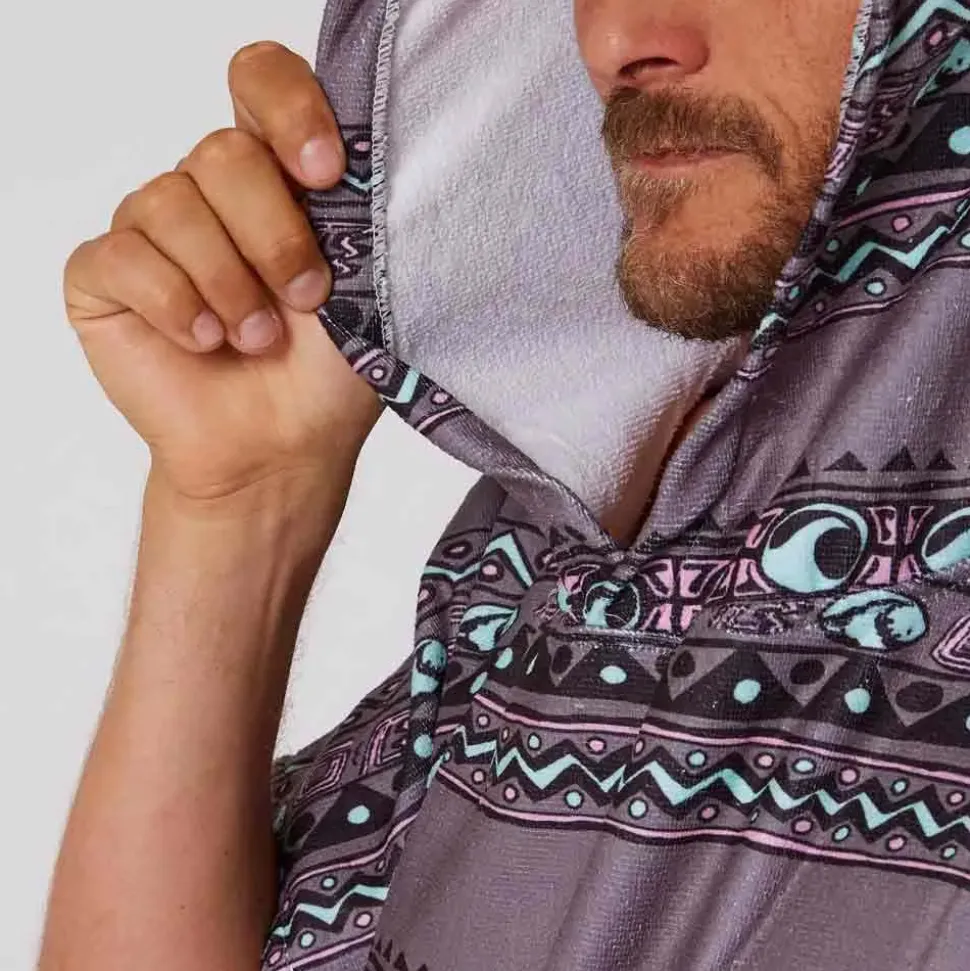 Ocean & Earth Poncho Digital Hooded