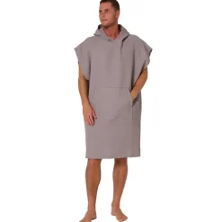 Ocean & Earth Poncho Waffle hooded