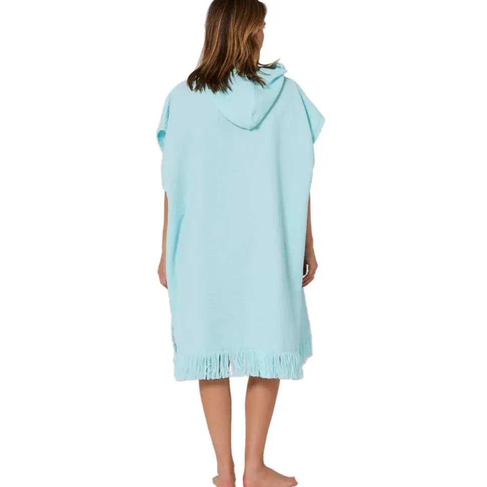 Ocean & Earth Poncho Waffle hooded