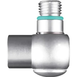 OMS Adaptador macho de 90 grados UNF 3/8´´ LP a hembra UNF 3/8´´ LP
