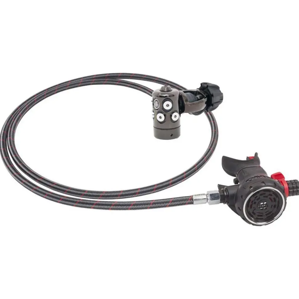 OMS Conjunto de regulador de buceo Airstream C EVOque Lite INT PVD 75 cm