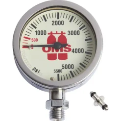 OMS Manómetro Spg Mineral Glass 5500 Psi 63 Mm