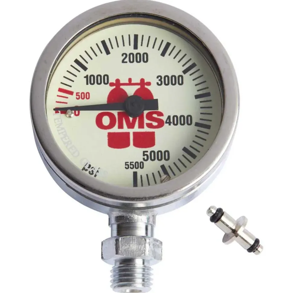 OMS Manómetro Spg Mineral Glass 5500 Psi 52 Mm