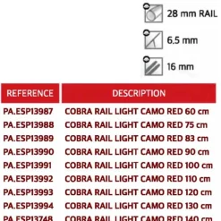 Picasso Fusil de pesca submarina de gomas Cobra Rail Light