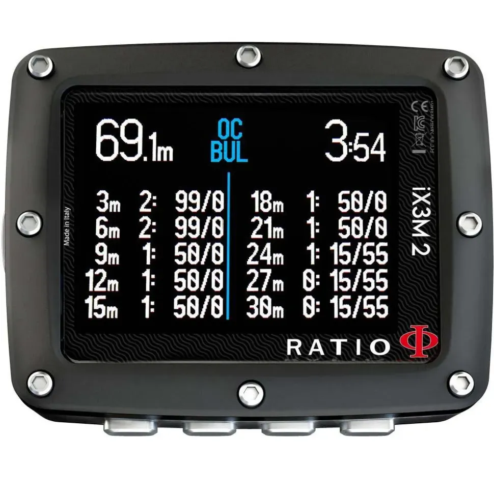 Ratio Ordenador de buceo Ix3M2 Pro