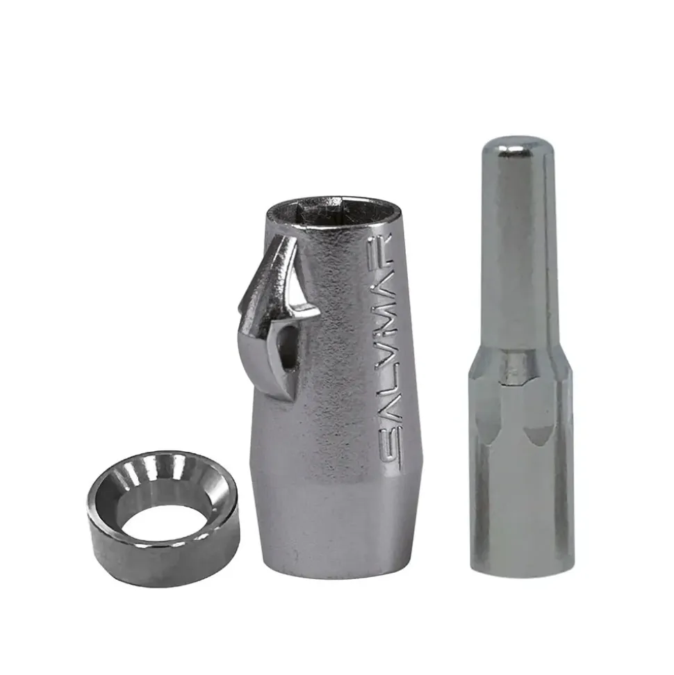 Salvimar Kit de deslizador y pieza de cola para varillas de fusil de pesca submarina neumático Acero inoxidable 7 mm
