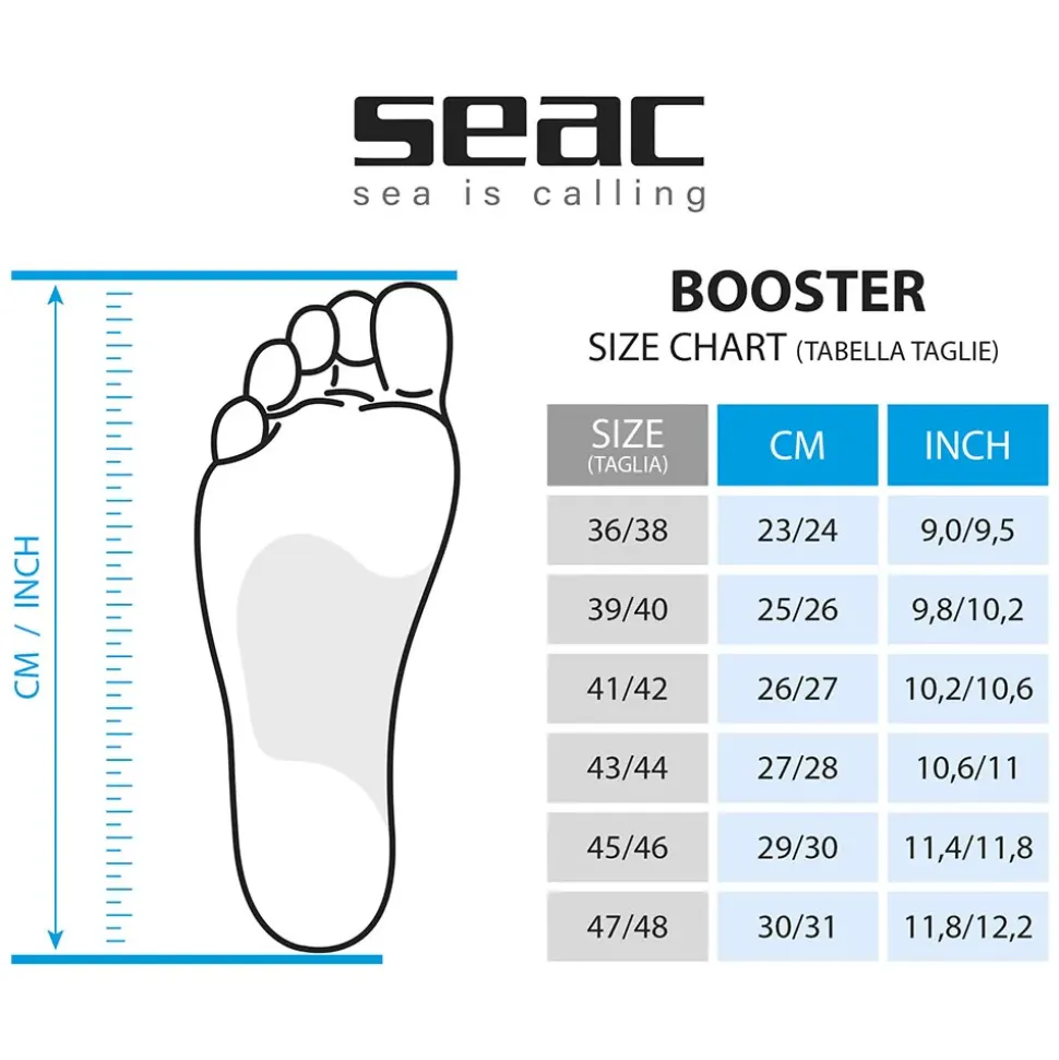 SEAC Aletas de pesca submarina Booster