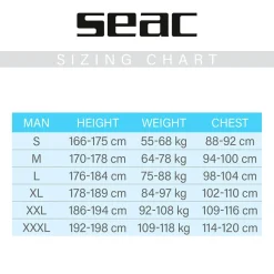 SEAC Chaleco térmico 2.5 mm