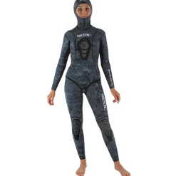 SEAC Chaqueta de pesca submarina para mujer Snake Camo 5 mm