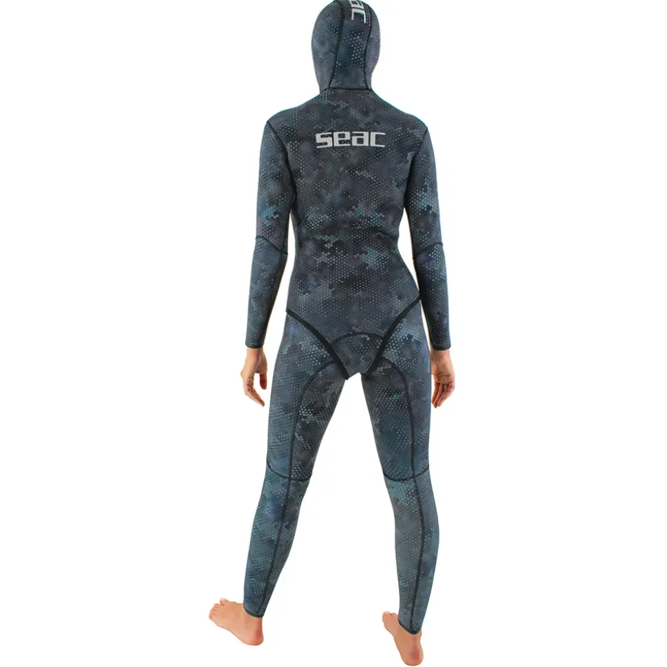 SEAC Chaqueta de pesca submarina para mujer Snake Camo 5 mm