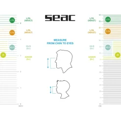 SEAC Máscara de snorkel junior Libera +10