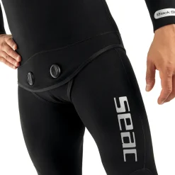 SEAC Pantalones de pesca submarina Black Shark Open Cell 7 mm