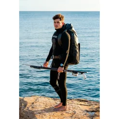 SEAC Pantalones de pesca submarina Black Shark Open Cell 7 mm