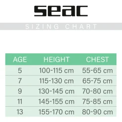 SEAC Shorty de manga corta junior Ciao Kid 2.5 mm