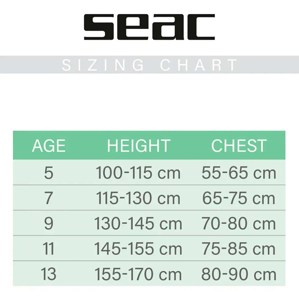 SEAC Shorty de manga corta junior Ciao Kid 2.5 mm