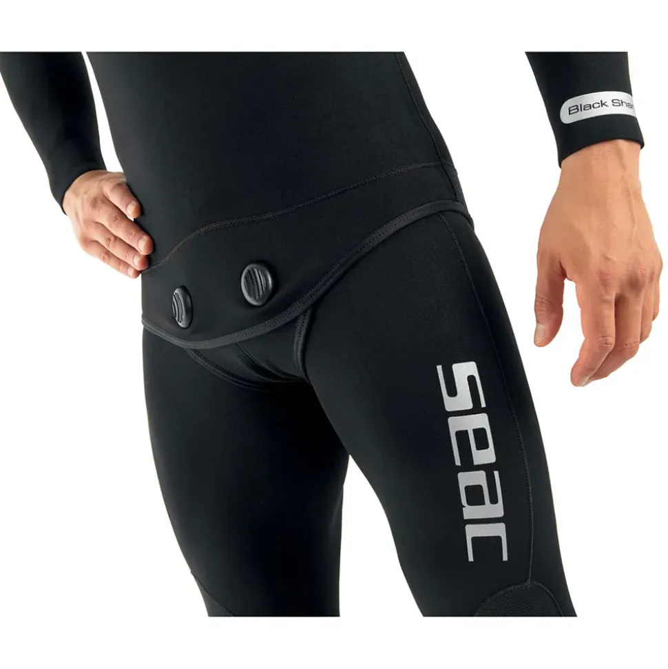 SEAC Traje húmedo de buceo Black Shark Open Cell 7 mm
