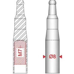 Sigalsub Espina For Slip-Tip Thread M7
