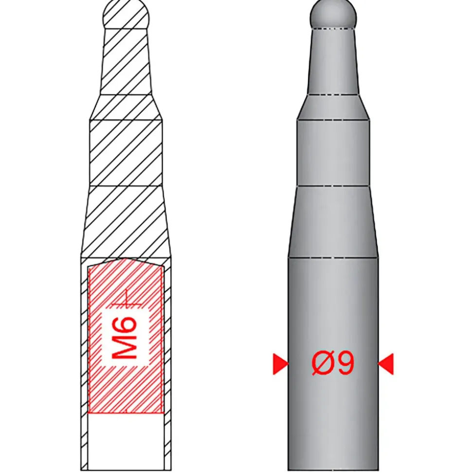 Sigalsub Portapeces Slip-Tip M6 7 mm