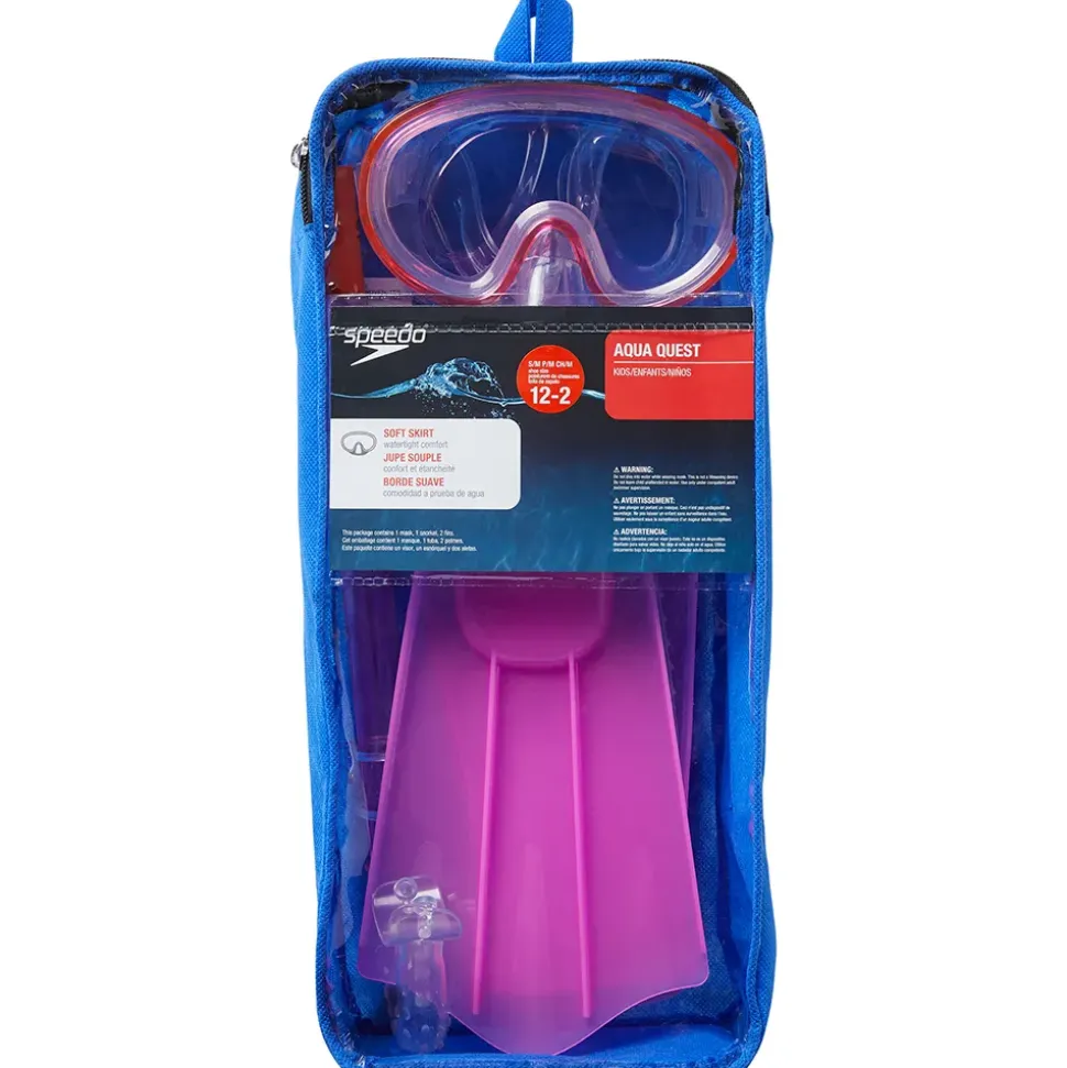 Speedo Conjunto de esnórquel para niños Aqua Quest