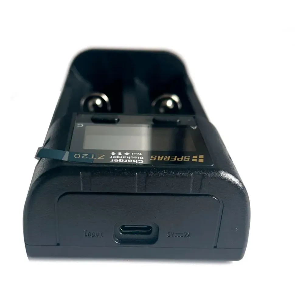 Speras Cargador ZT20 2 Slot Type C With Lcd Screen