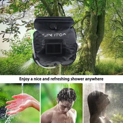 Spetton Ducha solar portátil con grifo y termómetro