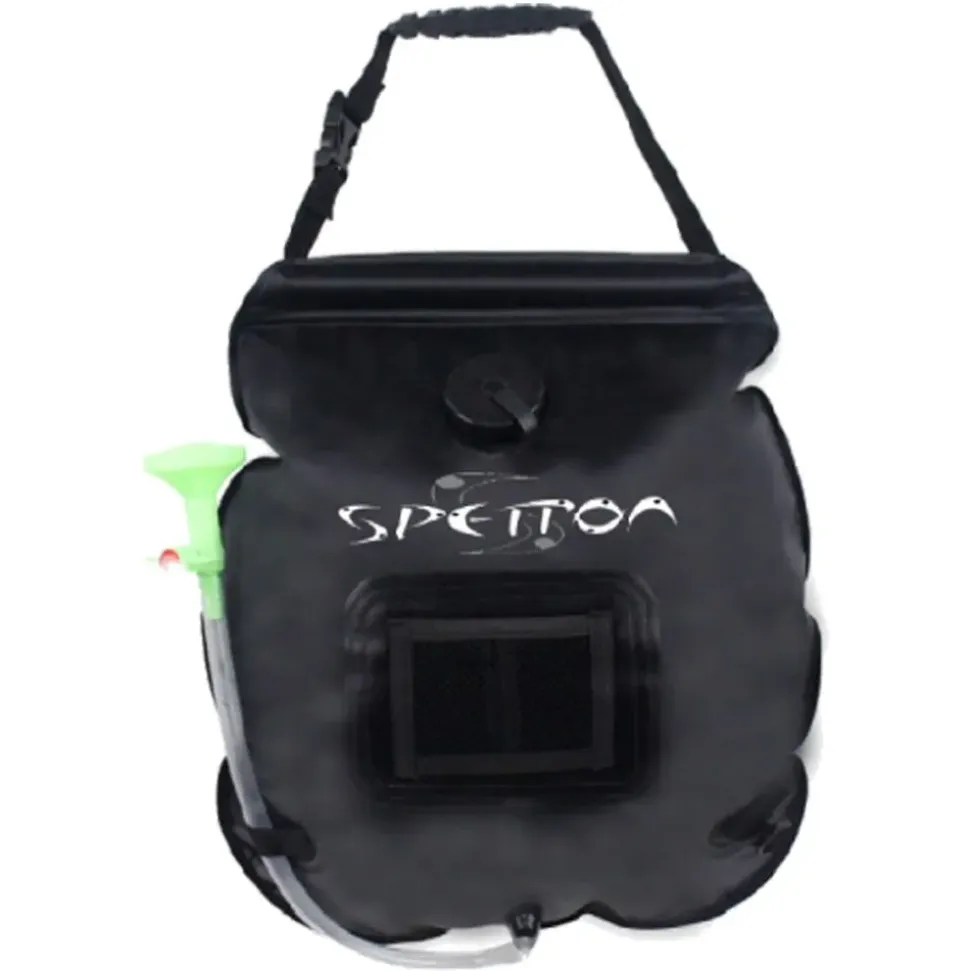 Spetton Ducha solar portátil con grifo y termómetro