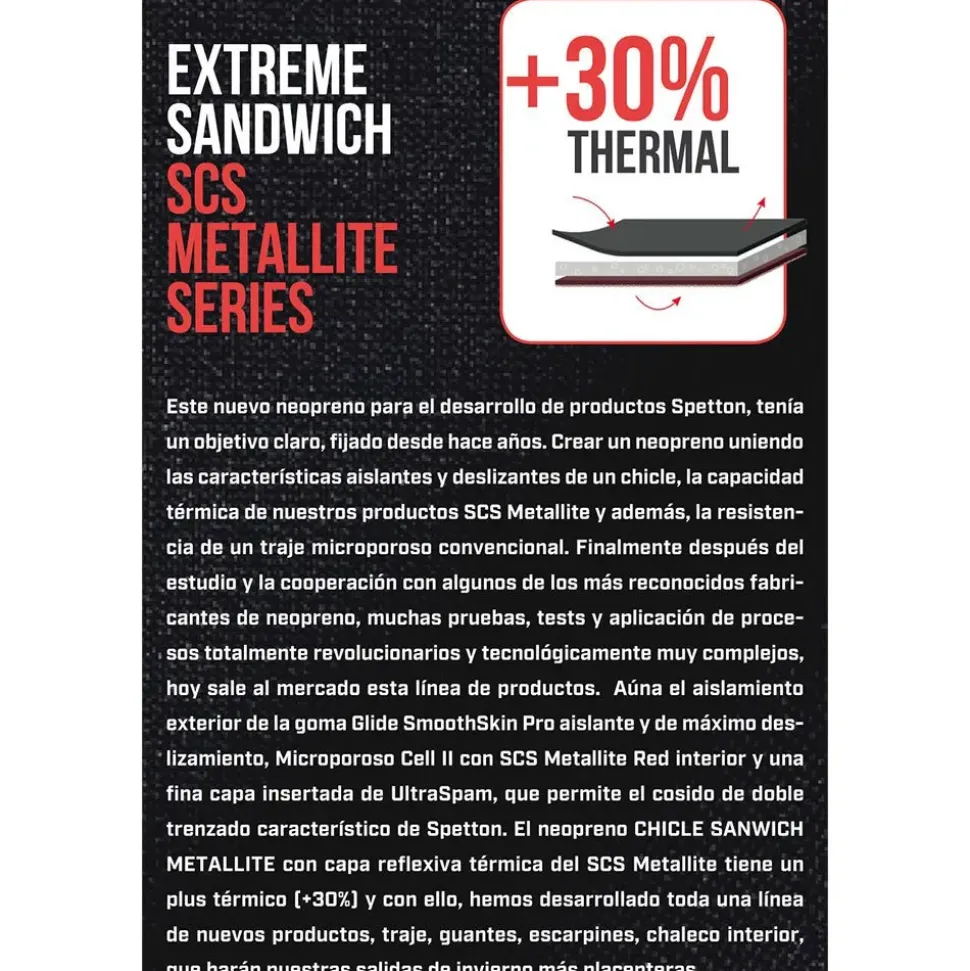 Spetton Guantes Extreme 3 mm Smooth&Metallite