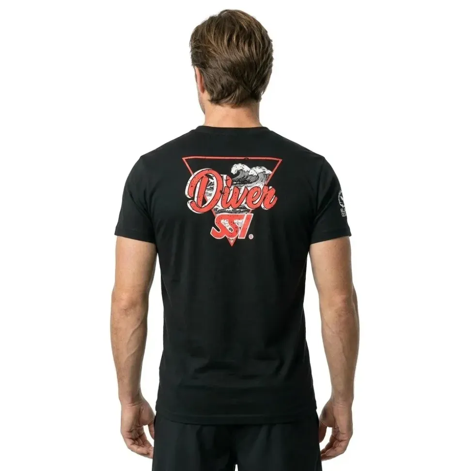 Ssi Camiseta de manga corta Diver V-Neck