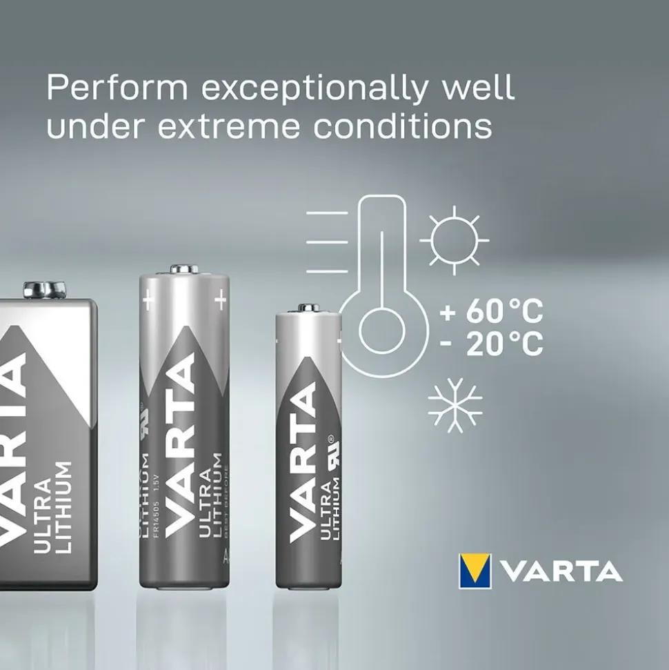Varta Batería de litio 6106301404 LR06 AA 4 unidades