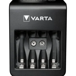 Varta Cargador LCD Pug+ con 4 pilas AA de 2100 mAh